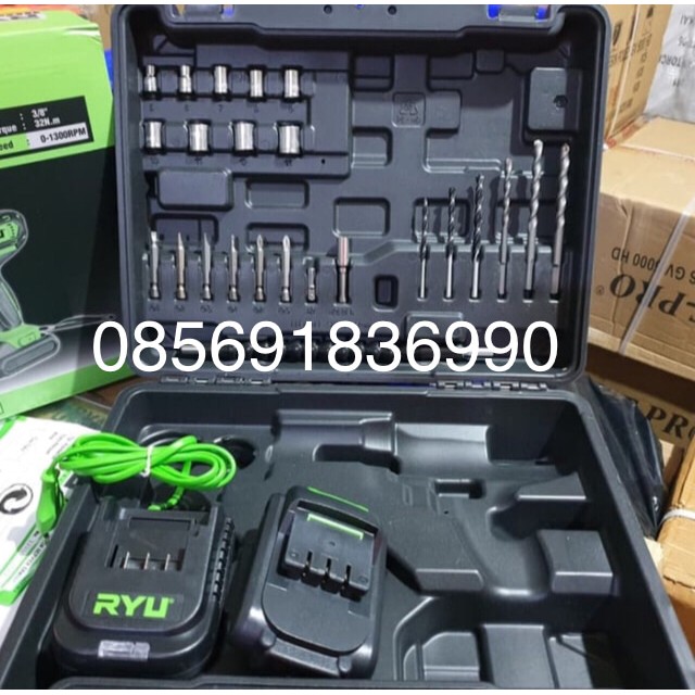 CORDLESS IMPACT DRILL RYU RCi20V RCI20V MESIN BOR BATRE BATERAI RYU