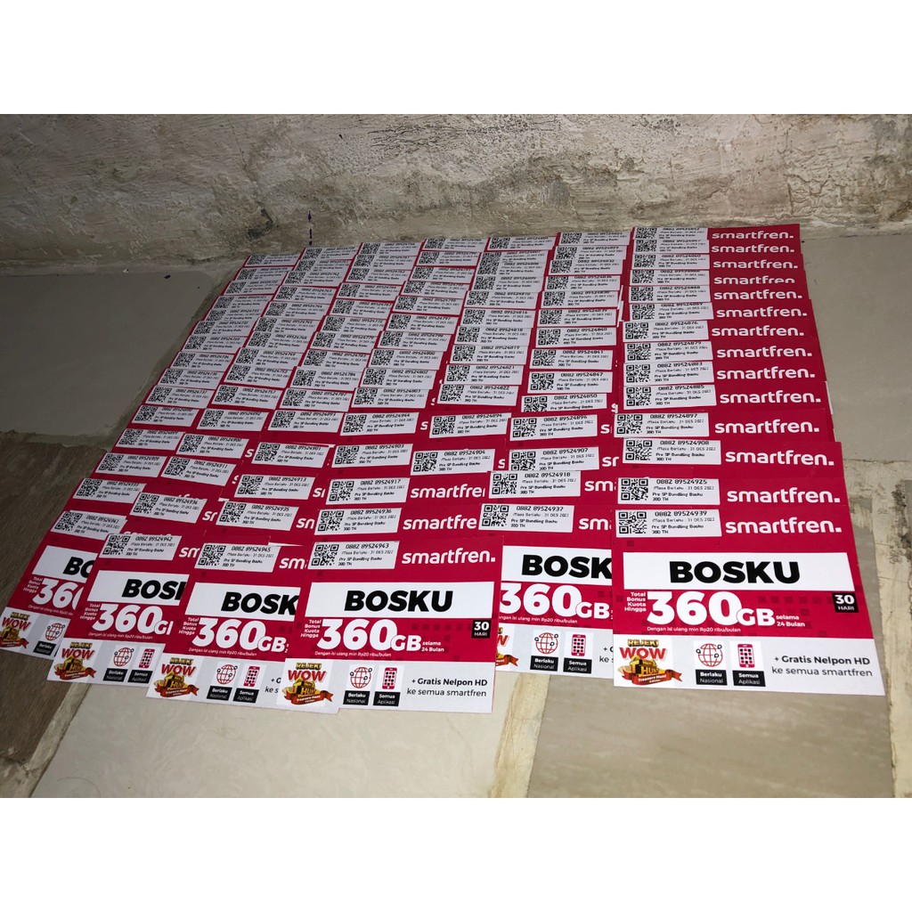 KARTU PERDANA SMARTFREN / PERDANA SMARTFREN 360GB 4G - EXP PANJANG