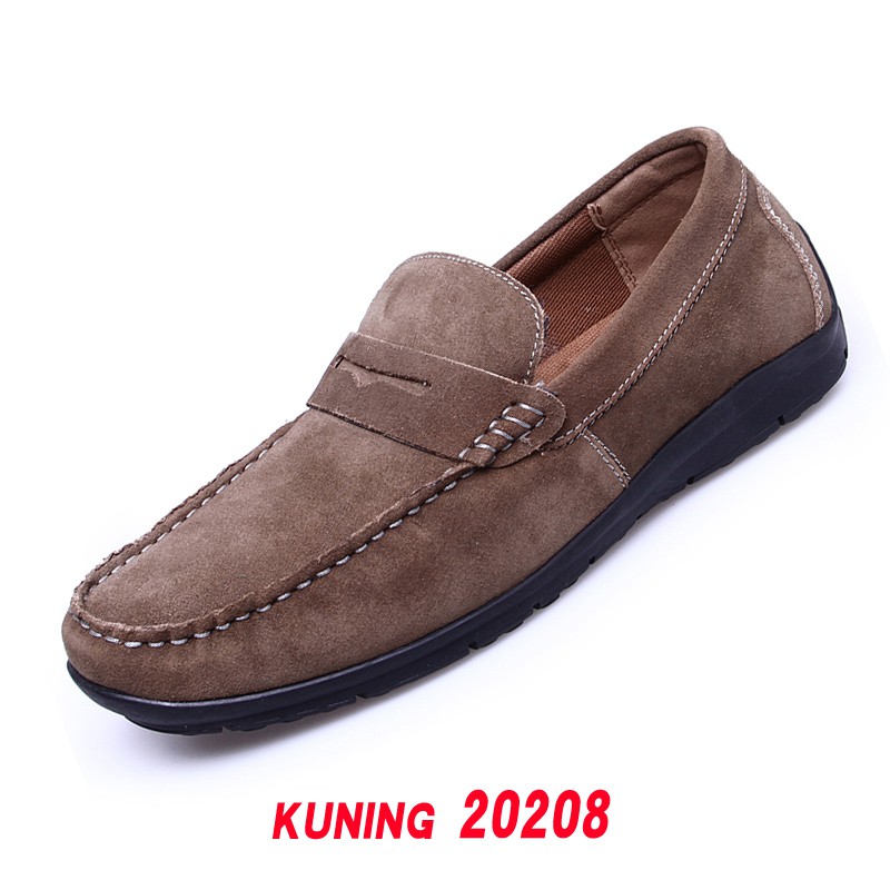 Sepatu Casual Pria Slip on Santai Antislip Original Branded Sepatu Cowok Formal Kerja Kantor Keren Pantofel