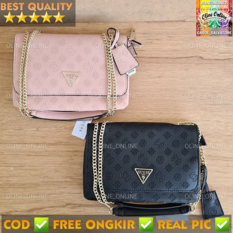 tas helaina gs  convertible emboss 4g sling bag crossbody and shoulder bag two compartmen 2 sekat