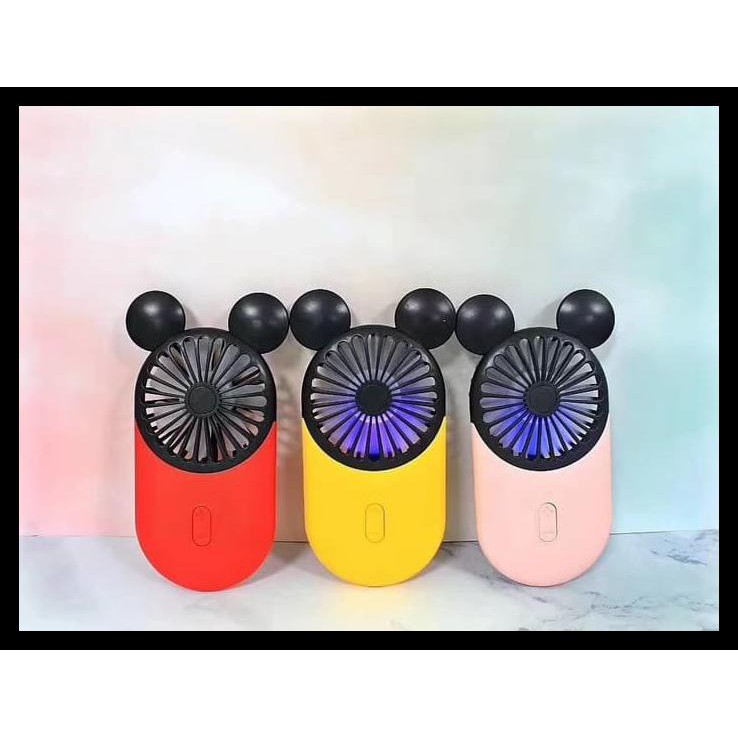 Kipas Angin Portable/Mini Fan Karakter Mickey Mouse