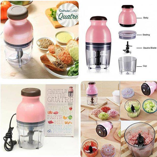 Blender CAPSULE / Penggiling Daging kapsul MINI / Mesin Penggiling Pencacah Daging Sayur Buah