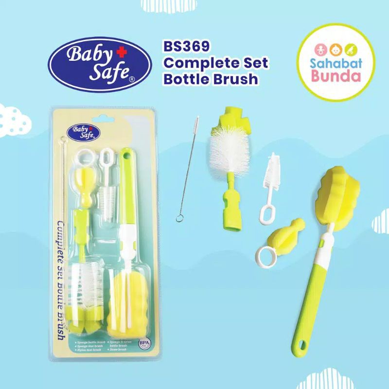 [moon baby] Sikat botol susu bayi babysafe BS369