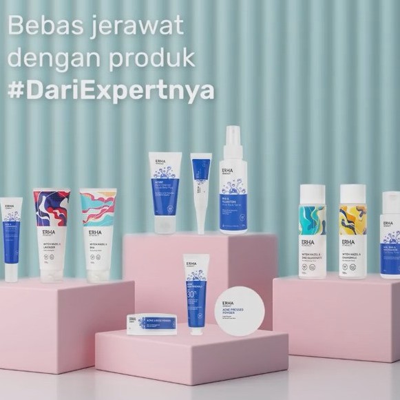 ⭐ BAGUS ⭐  ERHA ACNEACT SERIES | Acne Spot Gel Back Spray ACSBP Obat Jerawat Toner Whitchazel Serum