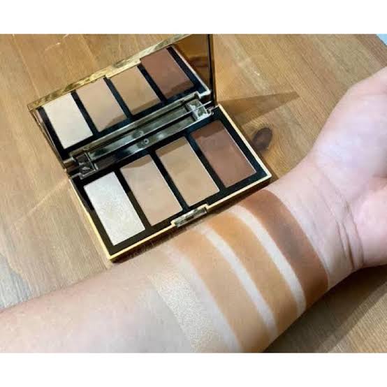 Browit Highlight And Contour Pro Palette By Nongchat/kosmetik/thailand/shading/shading wajah/shading pipi