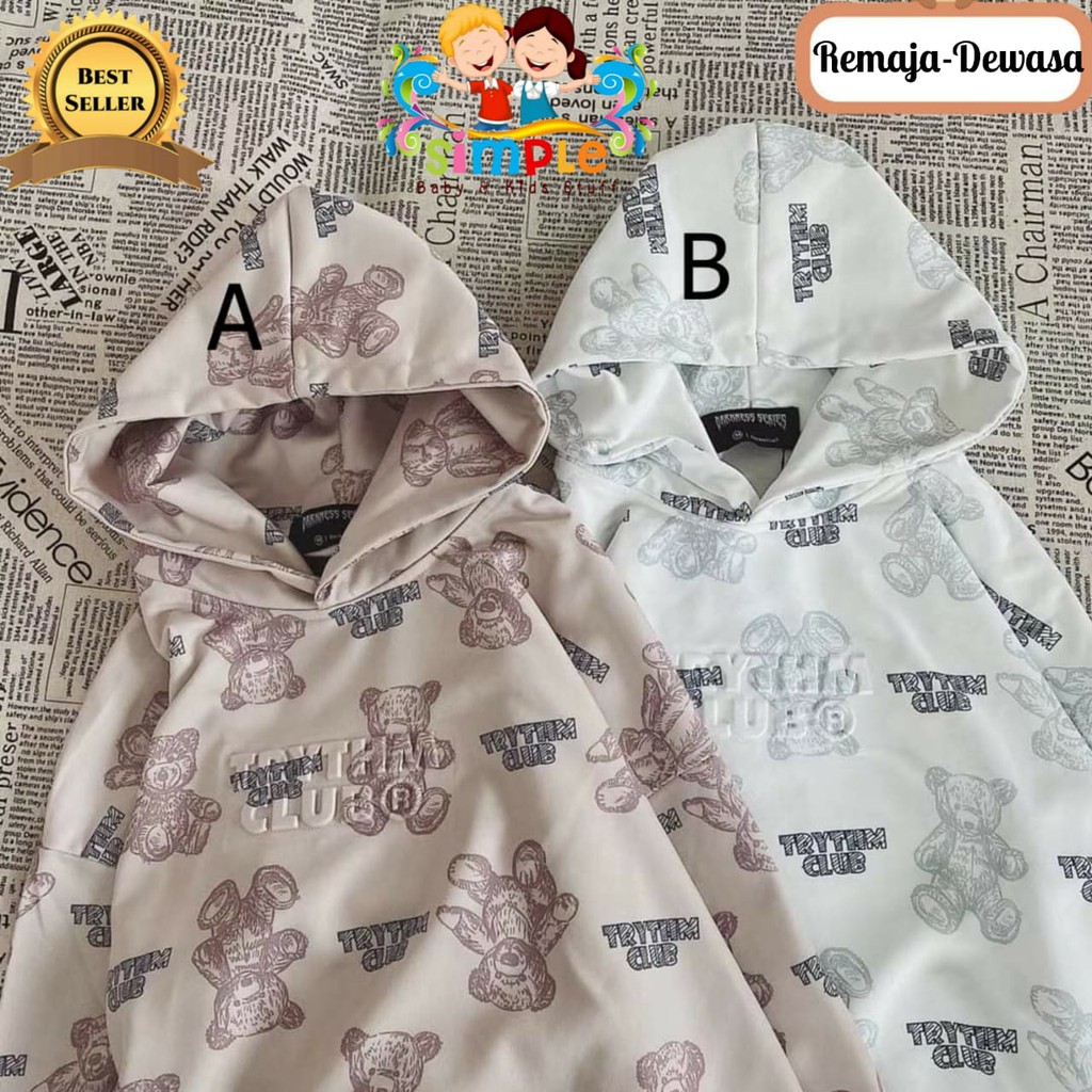 Sweater Hoodie Wanita/Jaket Jemper Remaja-Dewasa Import Bear