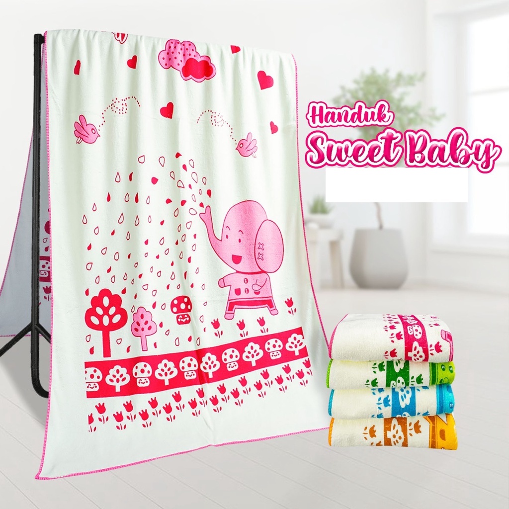 Handuk Bayi JUMBO Motif - Handuk Bayi Halus - Handuk Jumbo