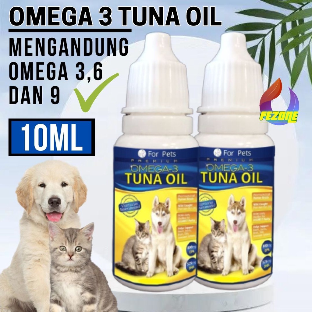 Vitamin Minyak Ikan Tuna Oil Kesehatan Hewan Peliharaan Kucing Anjing FEZONE