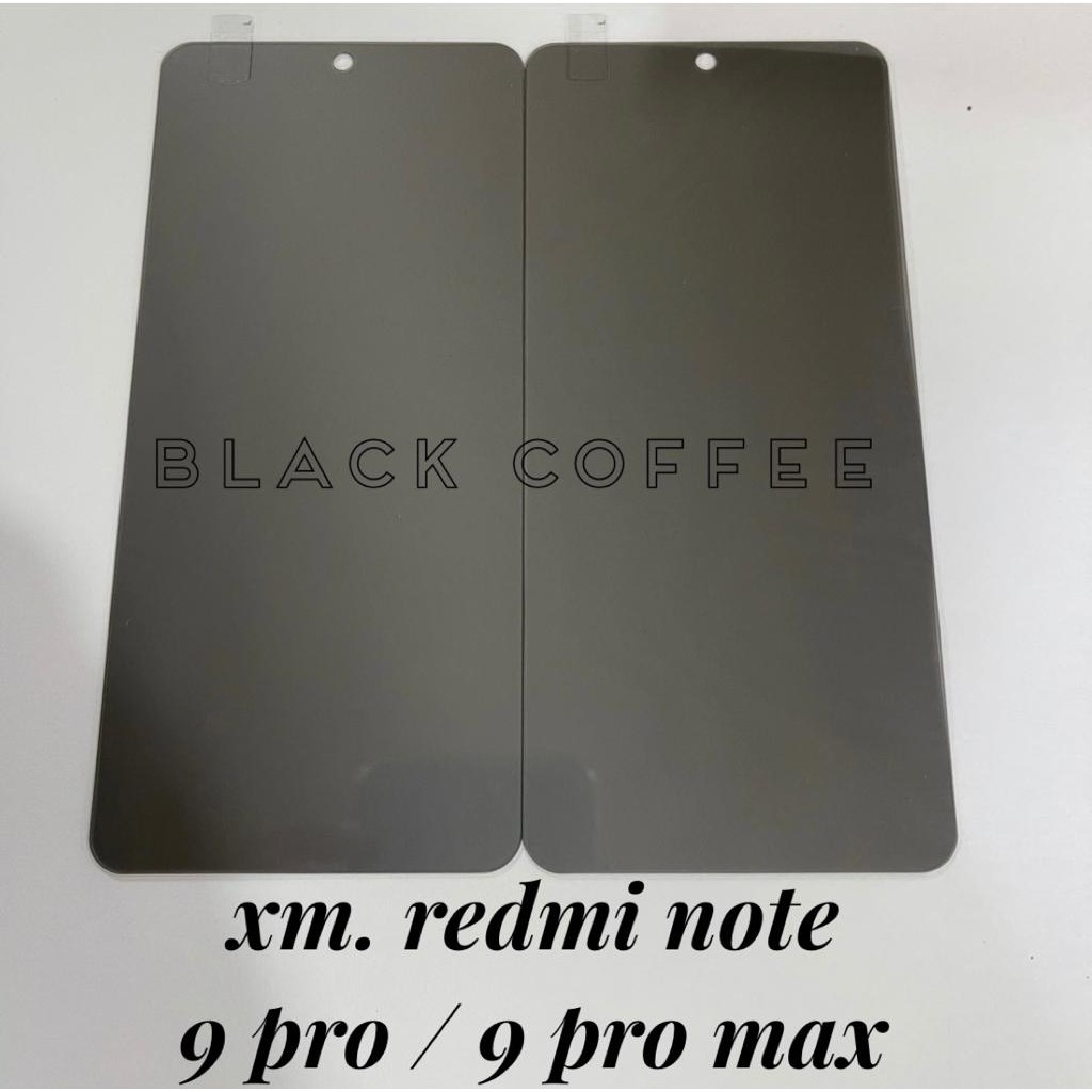 ANTI-SPY PRIVACY Tempered glass XIAOMI REDMI NOTE 12 (4G &amp; 5G) / NOTE 12 PRO / NOTE 11 / NOTE 11s / NOTE 11 PRO (4G &amp; 5G) / NOTE 10 (4G &amp; 5G) / NOTE 10s / NOTE 10 PRO / NOTE 9 / NOTE 9 PRO