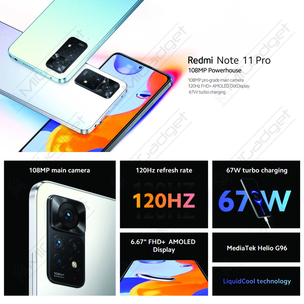 Redmi Note 11 Pro 6/128 Garansi Resmi