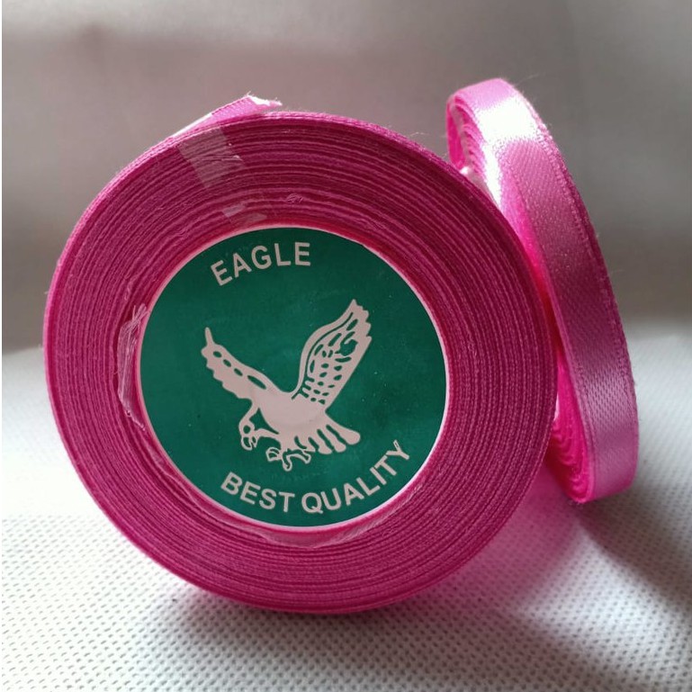 

pita satin pink muda ukuran 1/4 inch 6.35mm