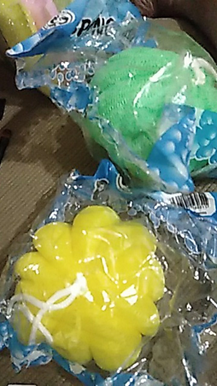 Bath Sponge Labu / Spons Mandi Labu / Spon Rainbow