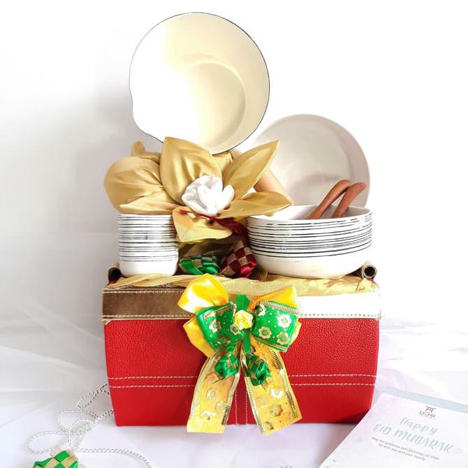 DISKON HARGA PARCEL HADIAH Paket Panci Enamel Alat Makan Keramik Set PROMO SOUVENIR MT476