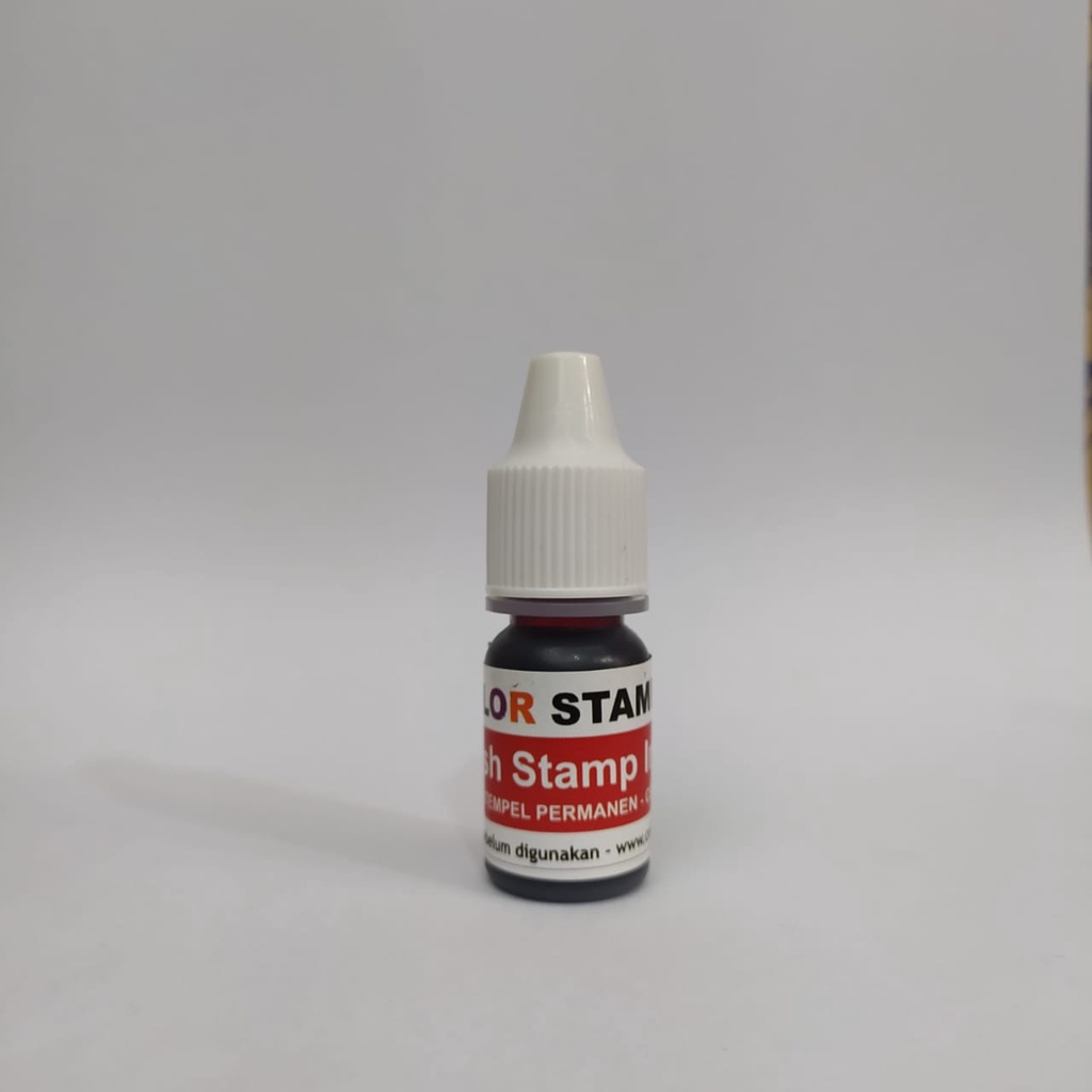 

Buku Tinta Botol Stempel Flash/Otomatis Merah 5ml Waterproof