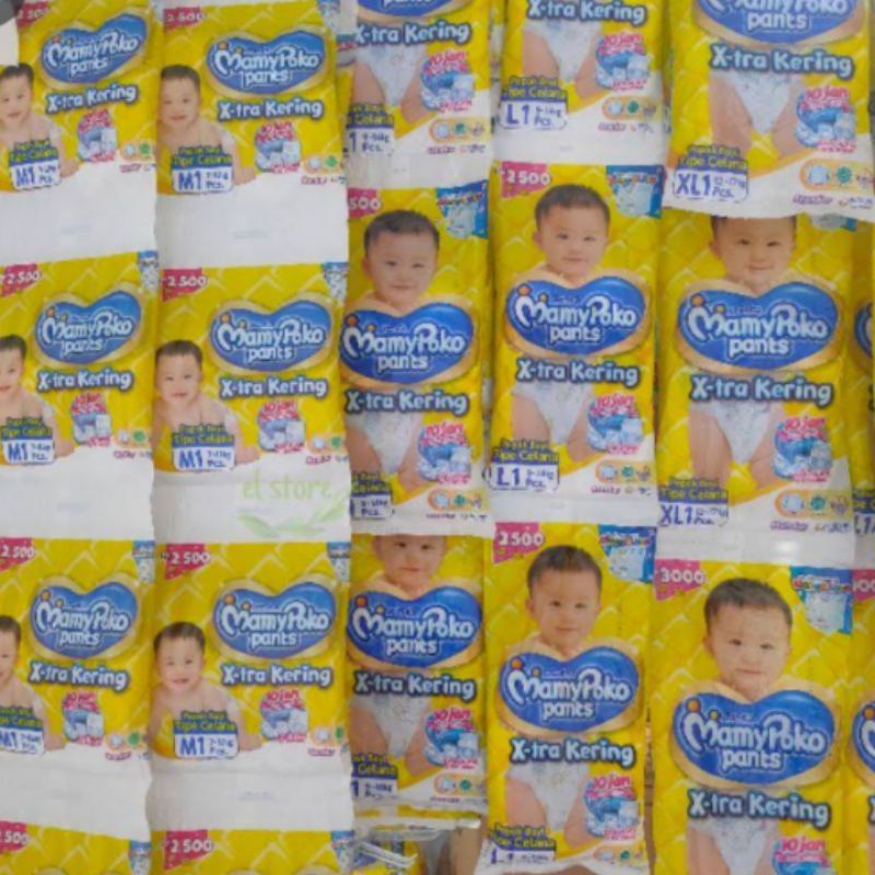 [PROMO] DIAPERS PAMPERS POPOK BAYI MAMYPOKO RENCENG SATUAN