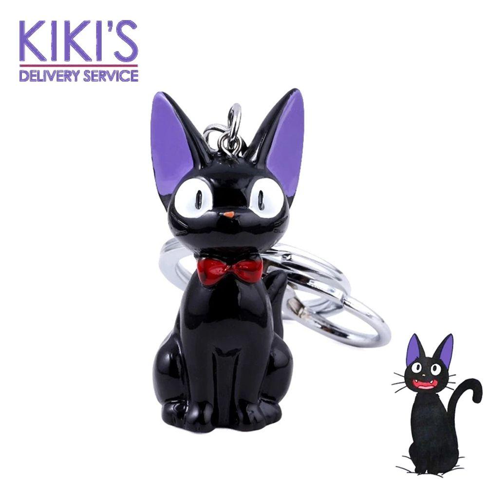 Lanfy Gantungan Kunci Kucing Gantungan Kunci Mobil Pria Wanita Keyring Pendant Hayao Miyazaki Black Action Figure