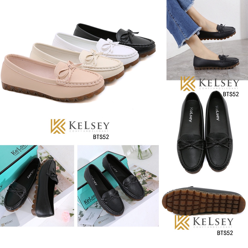 (GRATIS ALAS KAKI) RESTOCK!!  Nicole Sepatu Flat Wanita Kelsey BTS52 Sepatu Wanita Import Slip On Soft Kanvas Elastis Anti Slipf