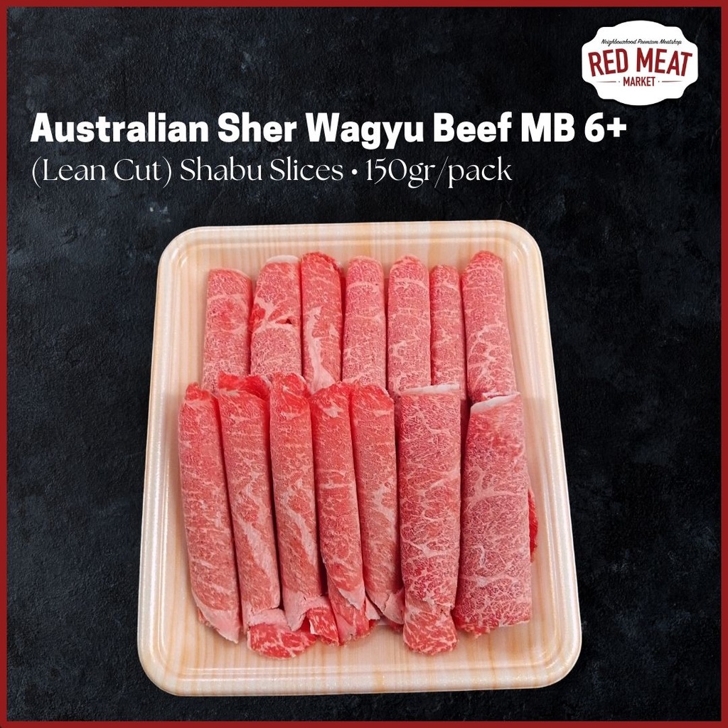 Australian Sher Wagyu Slice Mb6+ (Lean Cut) @150gr/Pack