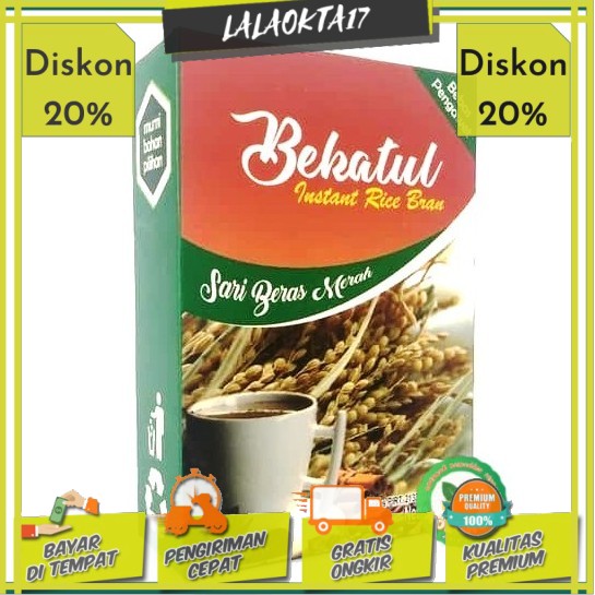 

Bekatul Beras Merah Instan Rice Bran / Brand Sari Beras Merah 100% Alami dan Organik Katul