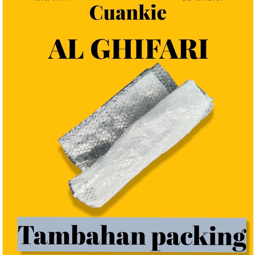 Packing tambahan bubble wrap cuman 2000 aja