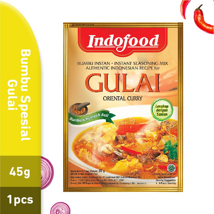 

Bumbu Spesial Indofood Gulai Kambing 45gr - 1pcs