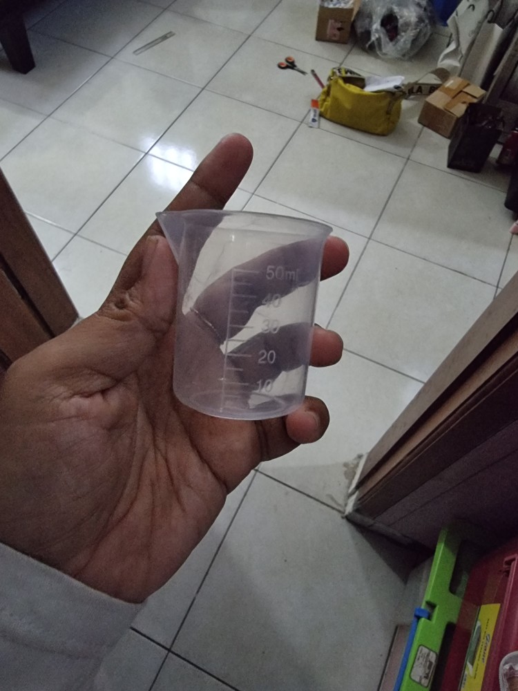Gelas Takar 50ml Gelas Ukur Plastik Mini Transparan