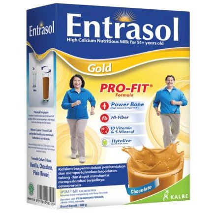 

[ COD ] Entrasol Gold Susu Dewasa Coklat 600 gr MURAH