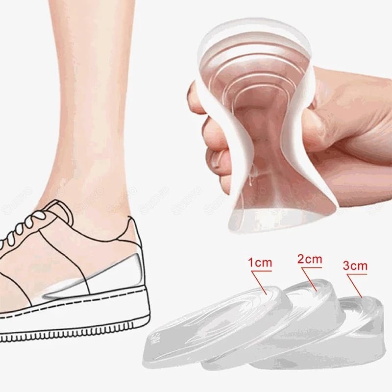 INSOLE PENINGGI BADAN WANITA GEL SILICON IMPORT ALAS SEPATU WAN ITA PENINGGI BADAN INSTANT