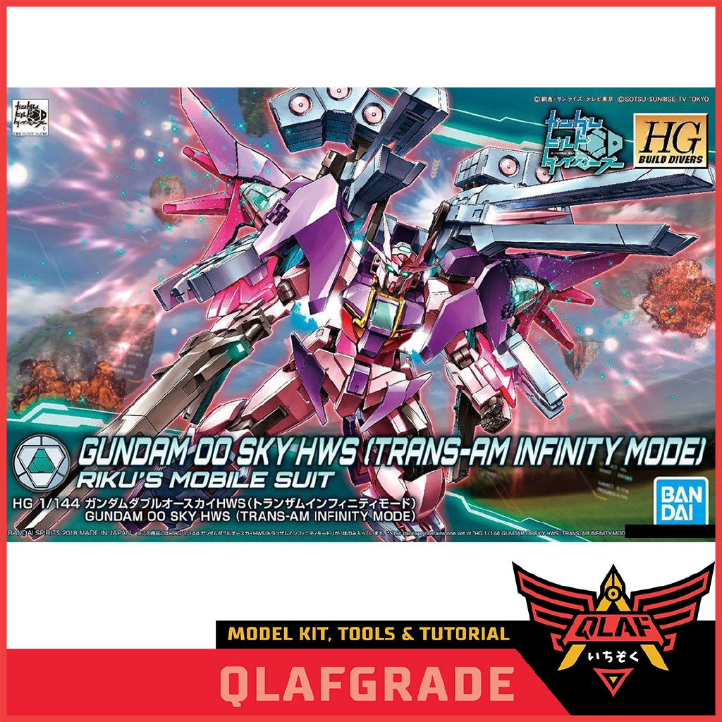 HGBD GUNDAM 00 SKY HWS TRANS AM INFINITY MODE / HG 00 SKY HWS