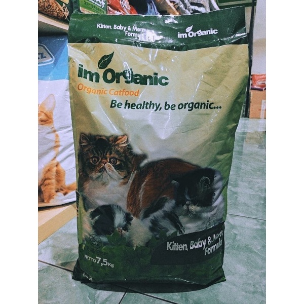 EKSPEDISI MAKANAN KUCING IM ORGANIC KITTEN BABY MOM 7,5KG