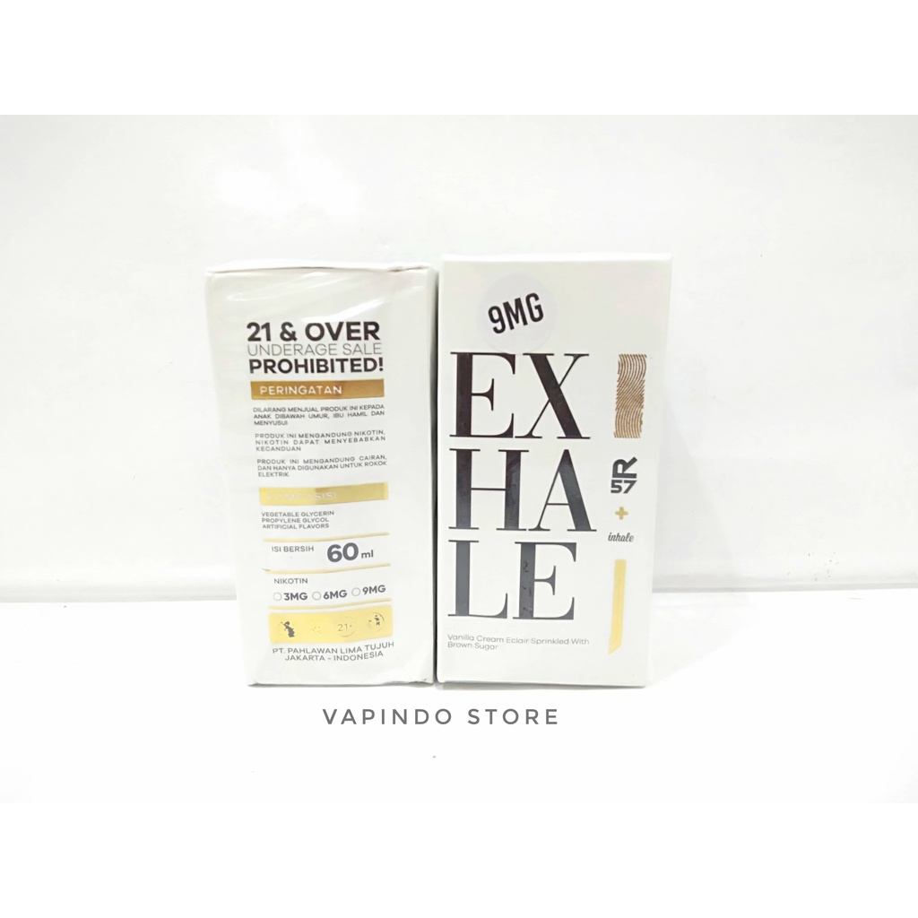 NIC 9MG EXHALE VANILLA CREAM ECLAIR 60ML BY HERO57 X INHALE