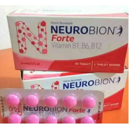 Neurobion Forte neurobion merah 1 box isi 3 strip ( 30 tablet )