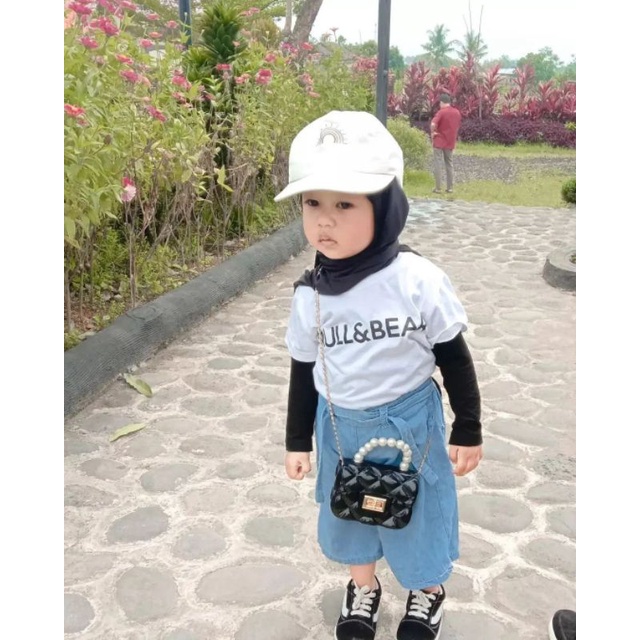 Celana Kulot Jeans 3/4 Anak Perempuan 6 bulan - 4Tahun / Kulot Anak Jeans