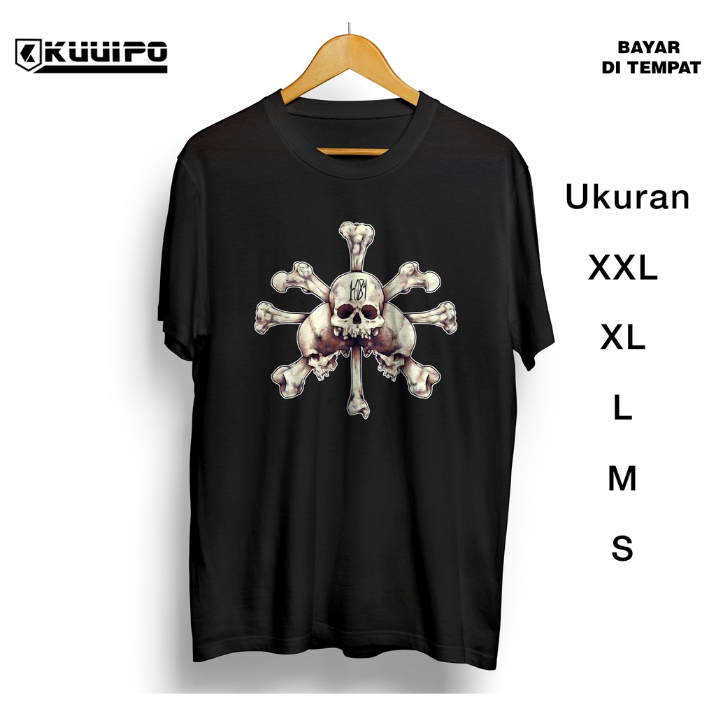Baju kaos Distro gambar tengkorak kaos tengkorak FTD