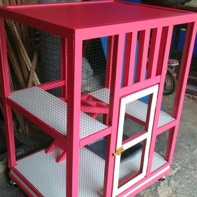 Kandang Kucing Pink/Kandang Kucing Lucu Auyudewia