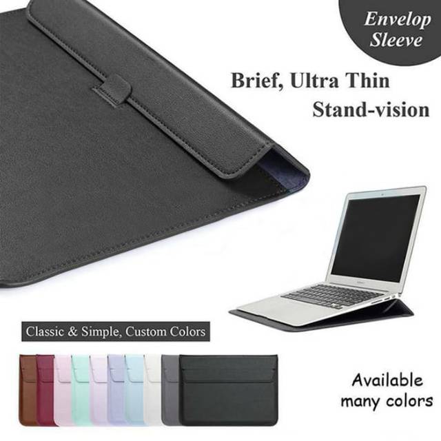 Leather Sleeve Pouch Case Sarung Tas Kulit 11 12 13 15