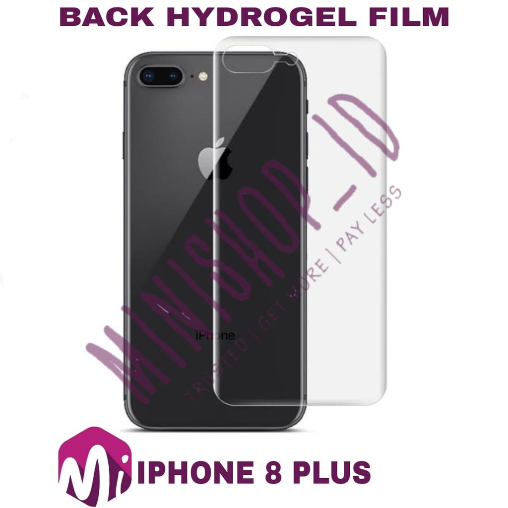 IPHONE 8 PLUS BACKSCREEN HYDROGEL PROTECTOR CLEAR / ANTI GORES BELAKANG HP BACK SCREEN GEL