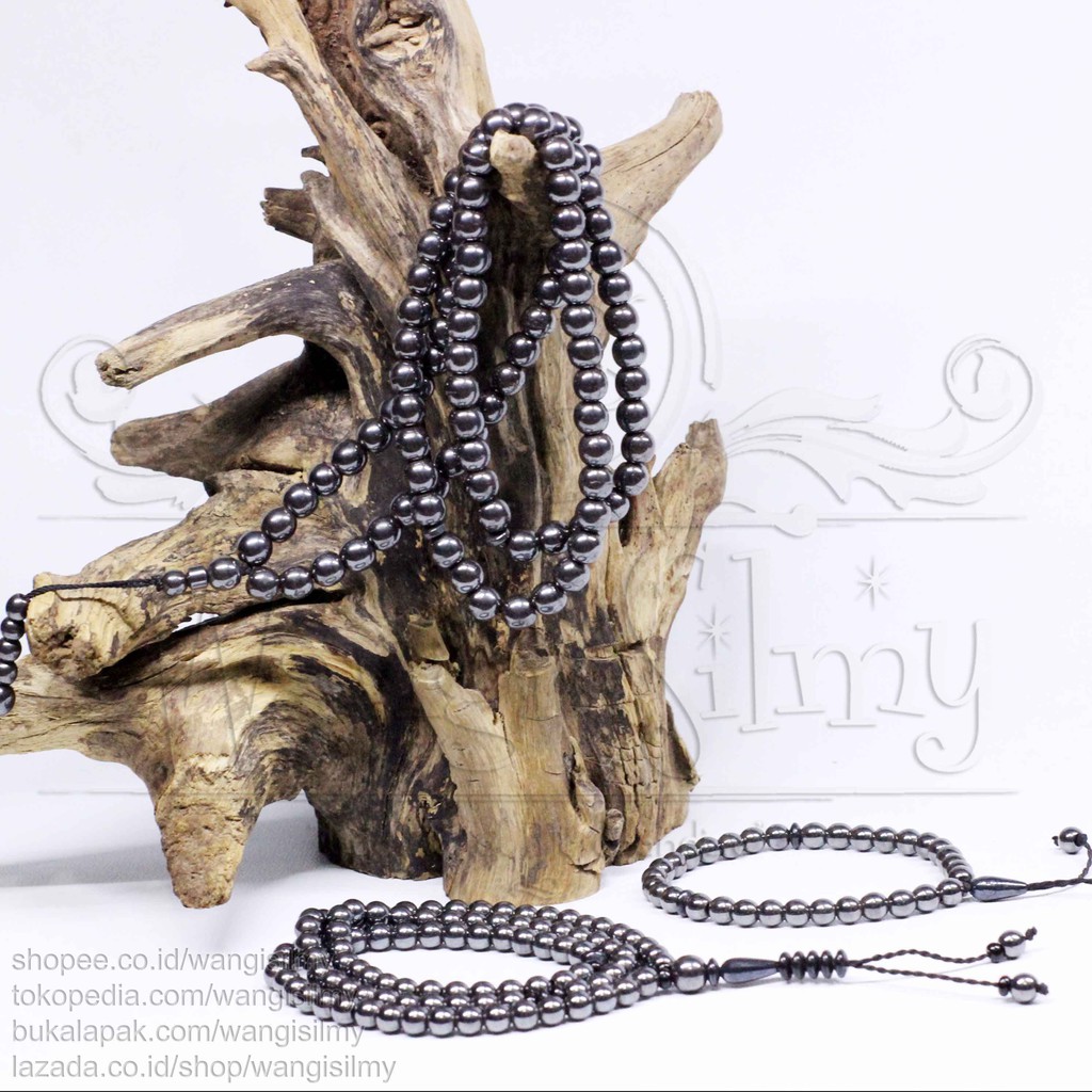 Tasbih Batu Blustin 99 Butir - Tasbih Batu 99 Butir - Tasbih Blustin - Tasbih 8mm - Tasbih Butir