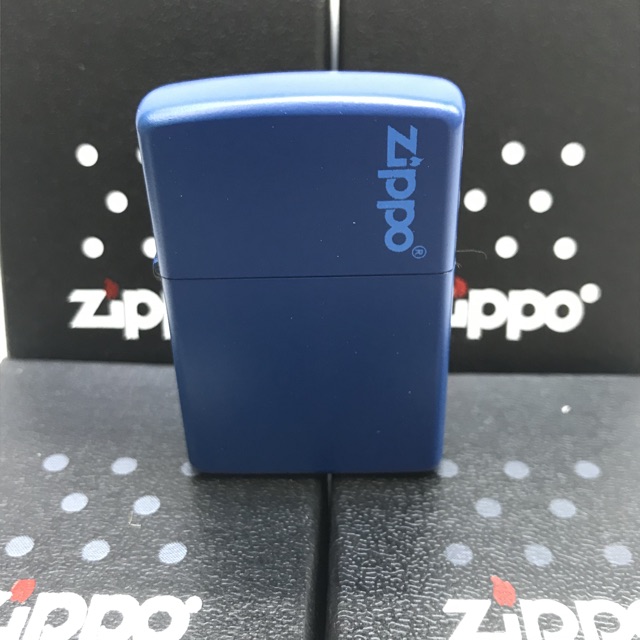 Zippo Matte Warna Biru Tua Grade Ori