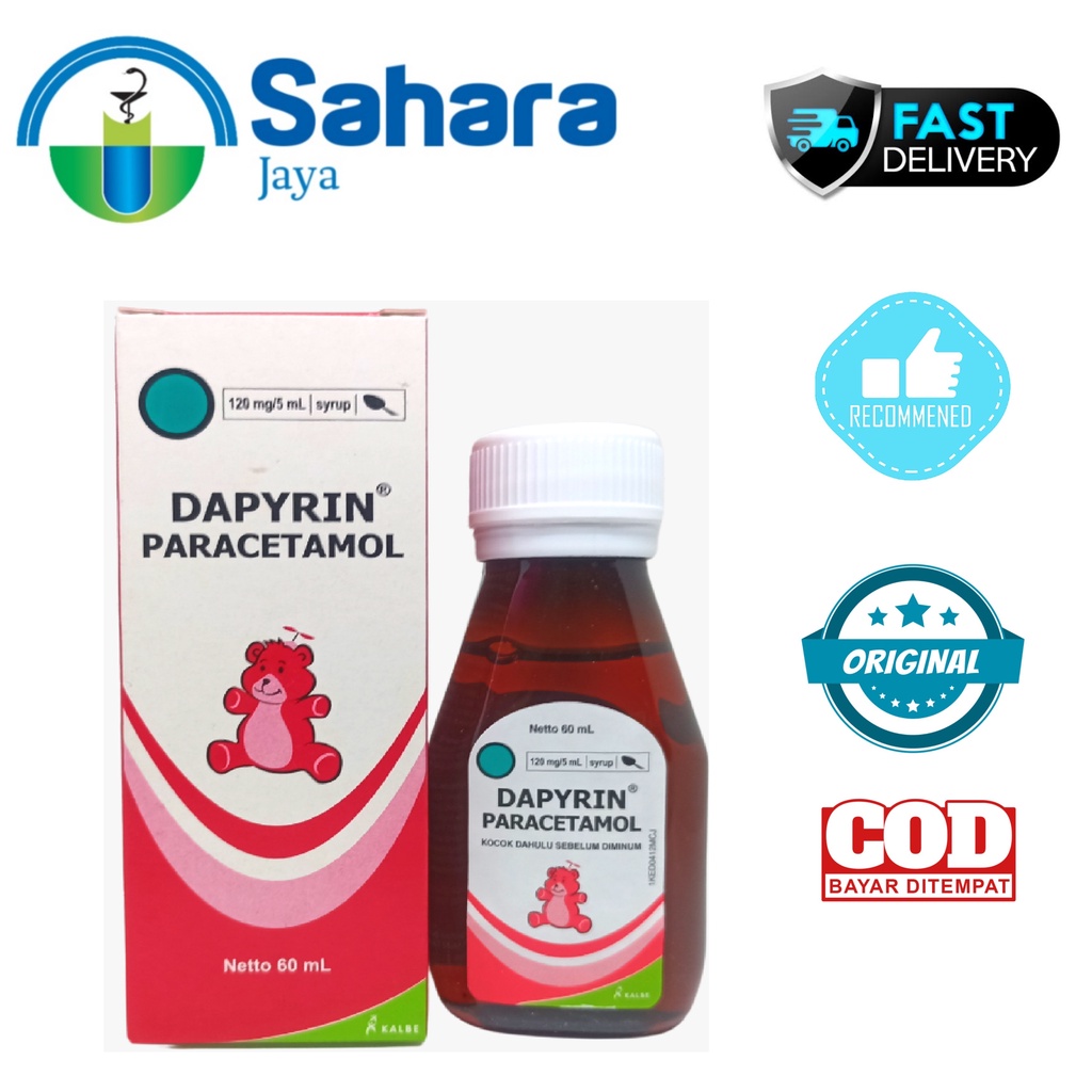 [SJ] Dapyrin Sirup 60 ml / DAPYRIN SYRUP / DAPYRIN PARACETAMOL