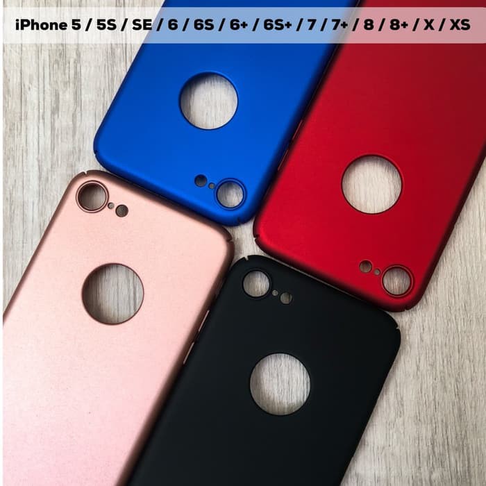 Hardcase Iphone 5 / 5S / Se / 360 Case / Case Iphone / Casing Iphone - Merah