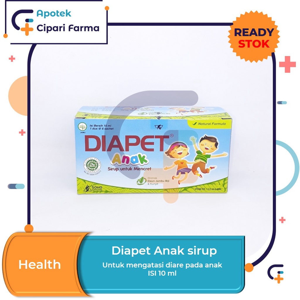 Jual Diapet Anak Sirup Untuk Mencret | Atasi Buang Air Besar 1 Sachet