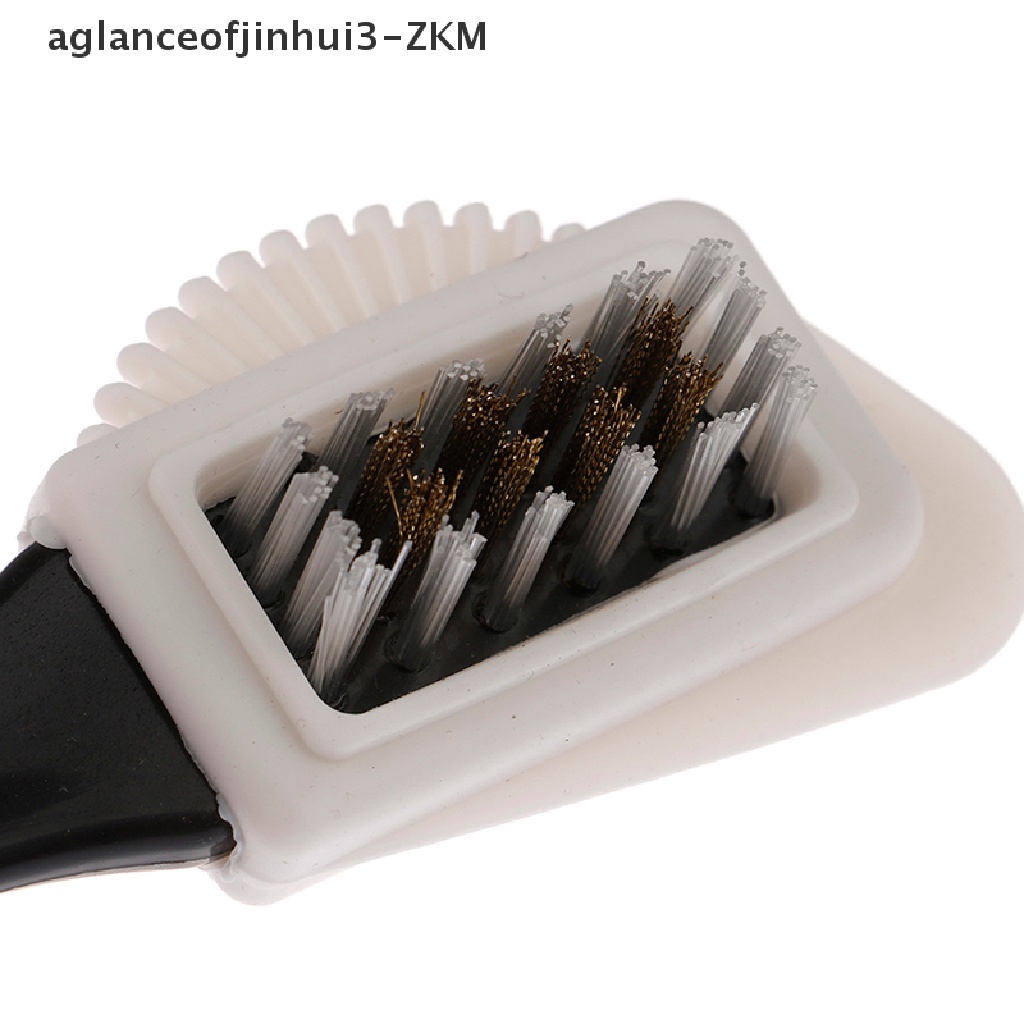 [AGID] 1PcsBlack 3 Side Cleaning Brush Suede Nubuck Boot Shoes S Shape Shoe Cleaner  [zkm]