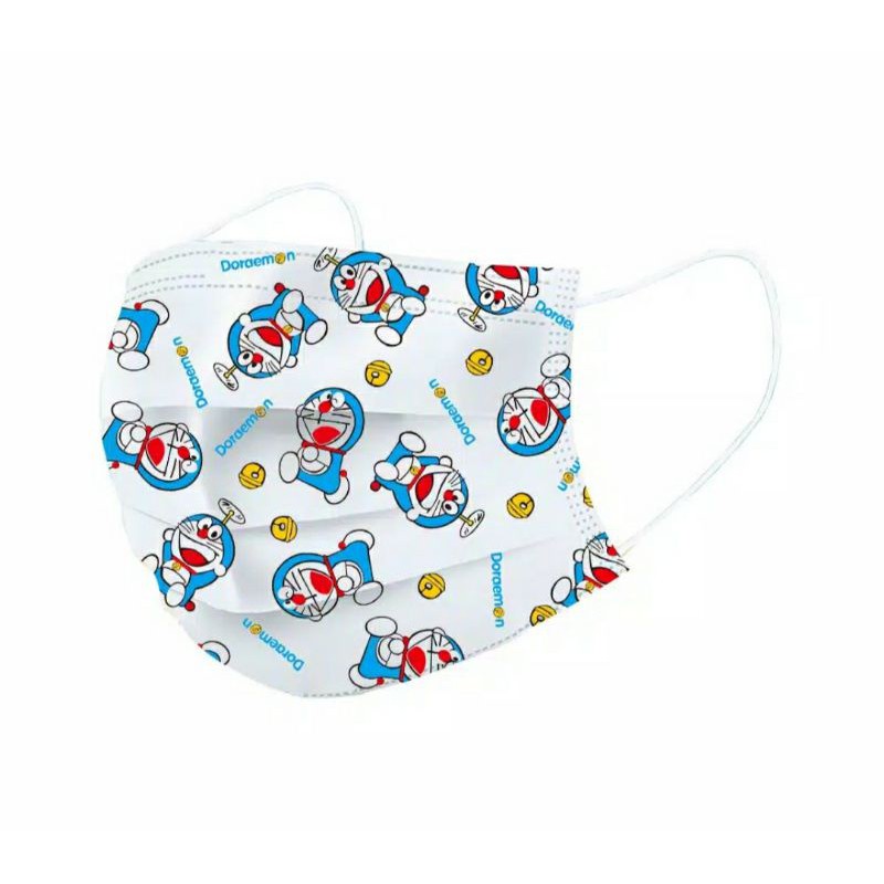 Masker Mulut Anak 3 Ply motif Doraemon 10 PCS
