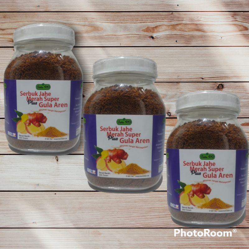 

JAHE MERAH GULA AREN RD PAKET 3 BOTOL/ BUBUK JAHE MERAH/INSTAN JAHE MERAH