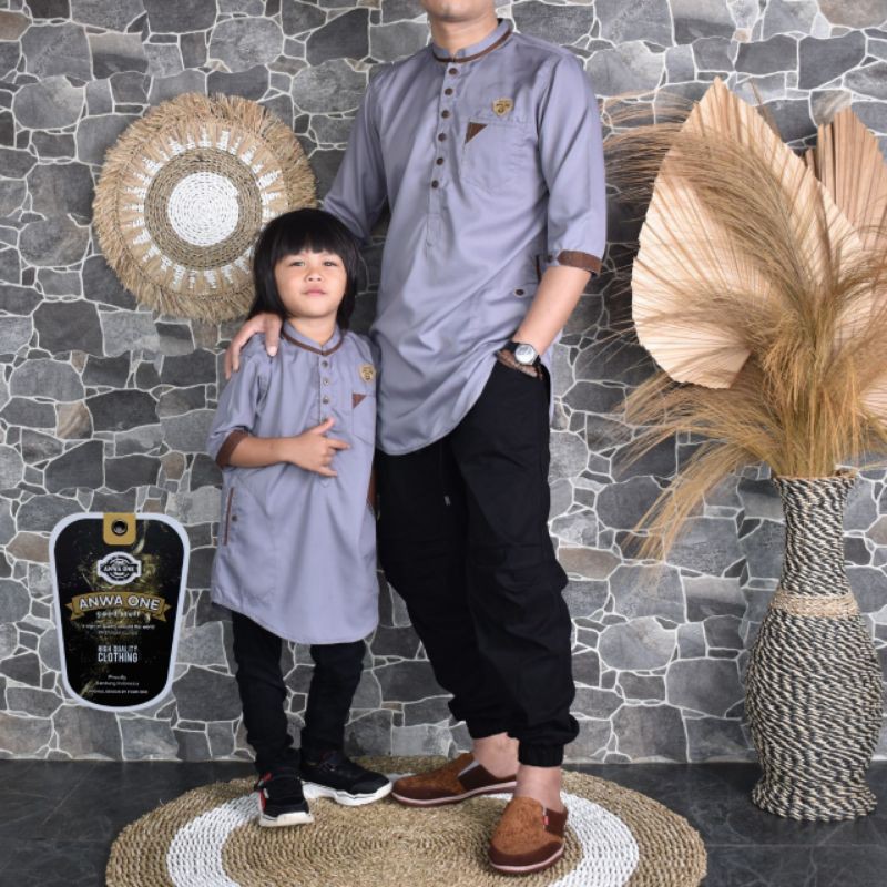 BAJU QURTA KAPEL SERIES TERBARU 2021/BAJU ANWA ONE