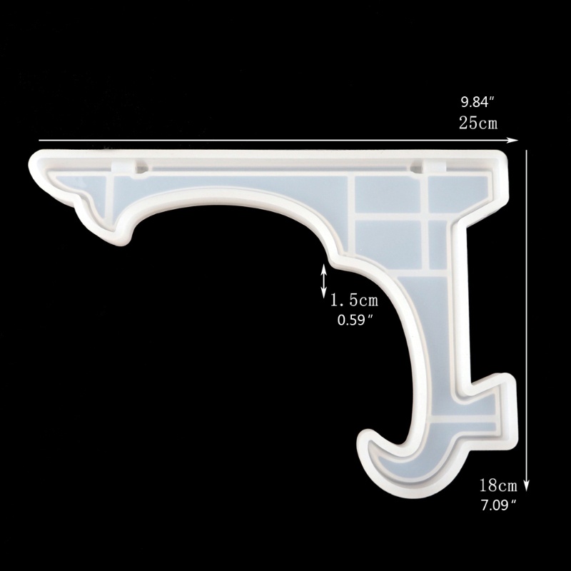 SIY  2Pcs 10 inch Display Stand Pictures Frame Holder Silicone Epoxy Resin Casting Mold Artworks Easels Holder Mold Kit Tools