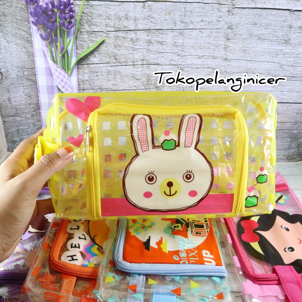 Tas Pouch Kosmetik Travel Organizer Penyimpanan Make UP Serbaguna Tokopelanginicer