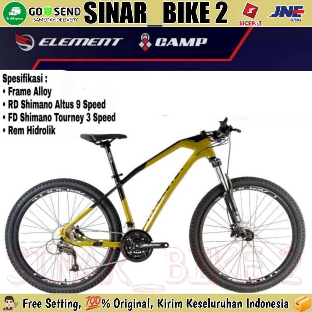 Sepeda Gunung 27.5 MTB ELEMENT POLICE VANCOUVER Y9 27 Speed Garansi