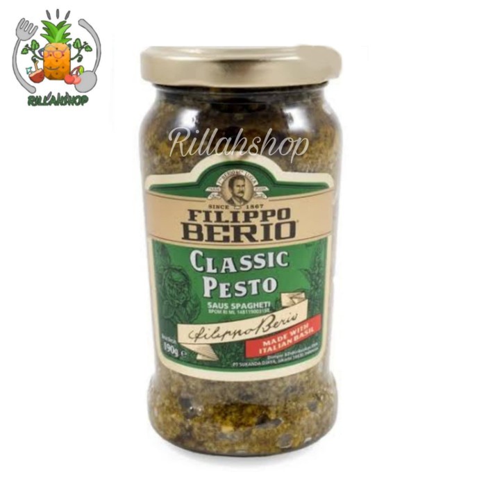 

Filippo Berio Saus Spaghetti Pesto Klasik 190g